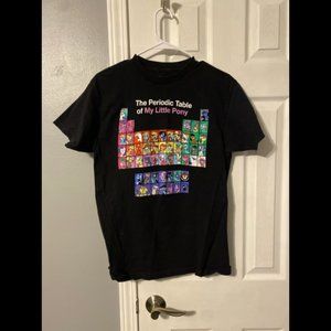 My Little Pony Periodic Table We Love Fine Graphic T Shirt Size Medium